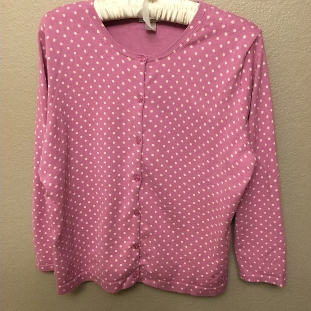 Garnet Hill 3/4 sleeve cardigan